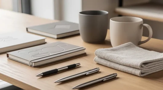 Objets de marque personnalisés créant une identité visuelle forte