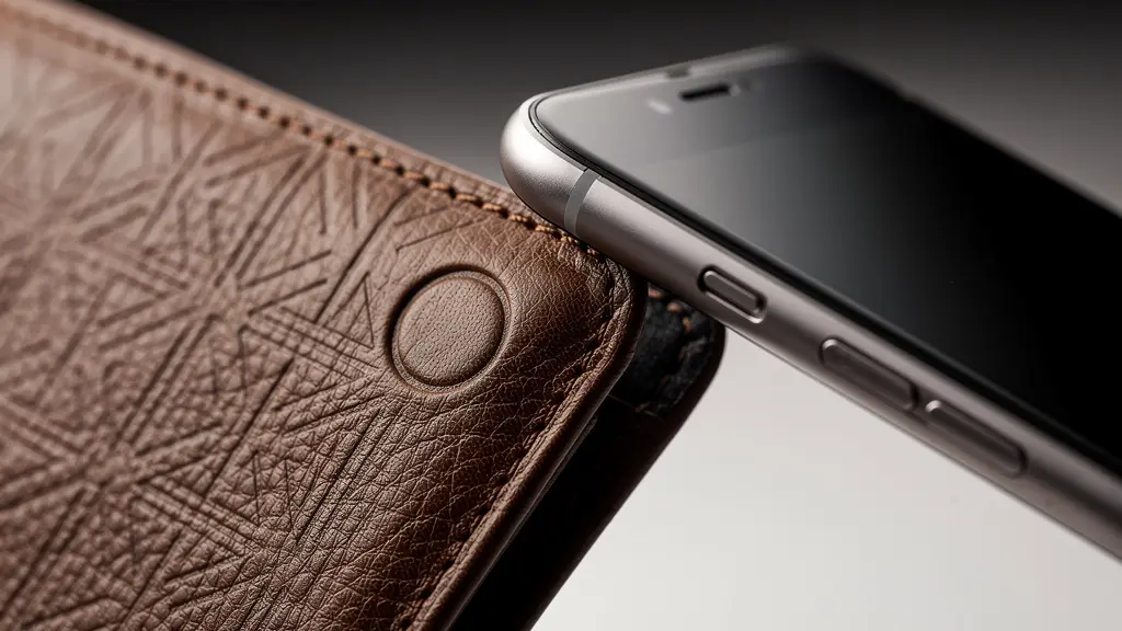 Gros plan sur l'interaction entre smartphone et objet promotionnel équipé de technologie NFC