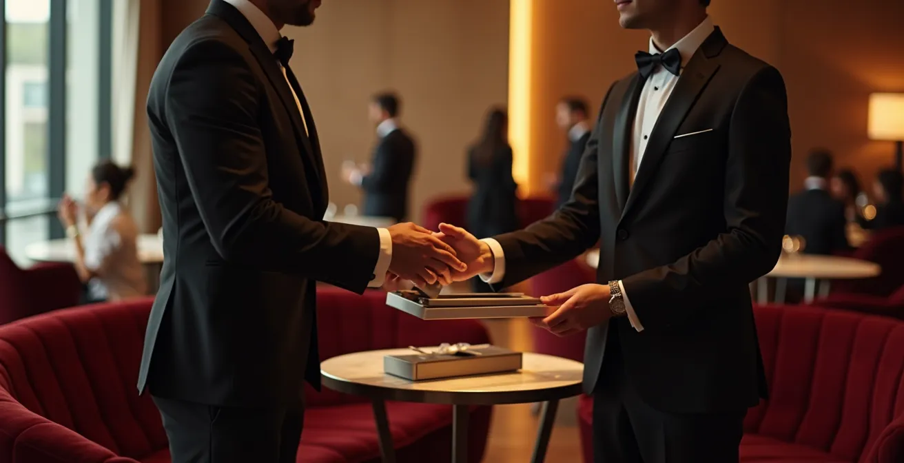 Espace lounge VIP élégant avec service personnalisé de conciergerie