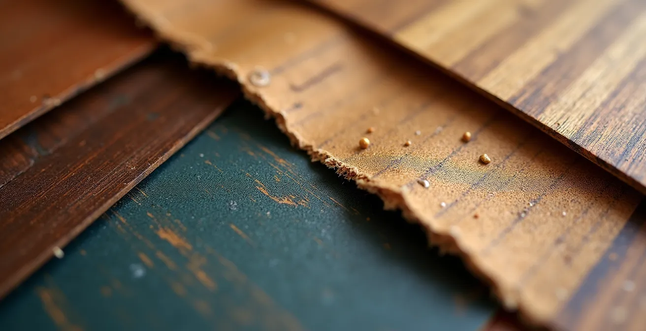 Macro photographique de matières et textures évoquant les choix de cadeaux professionnels